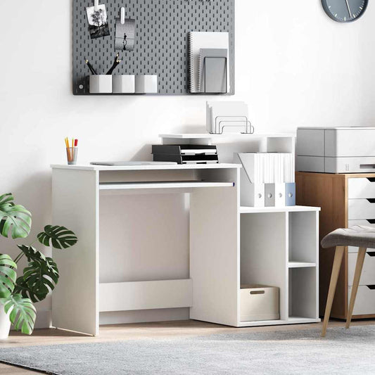 Scrivania con Storage Bianco 120.5 x 44 x 88.5 cm