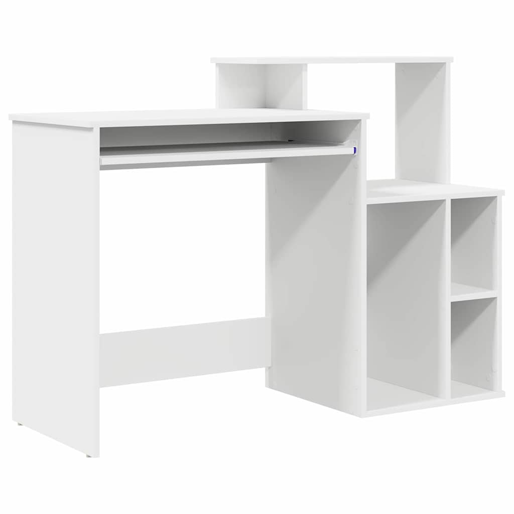 Scrivania con Storage Bianco 120.5 x 44 x 88.5 cm