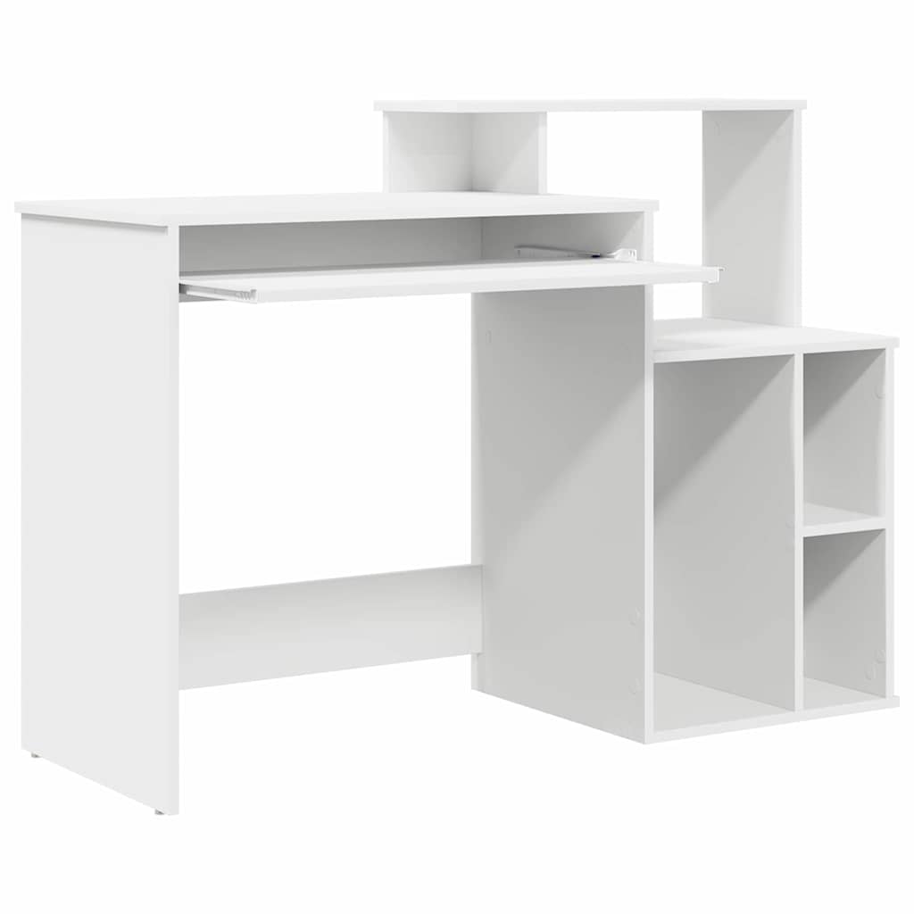 Scrivania con Storage Bianco 120.5 x 44 x 88.5 cm