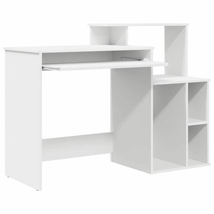 Scrivania con Storage Bianco 120.5 x 44 x 88.5 cm