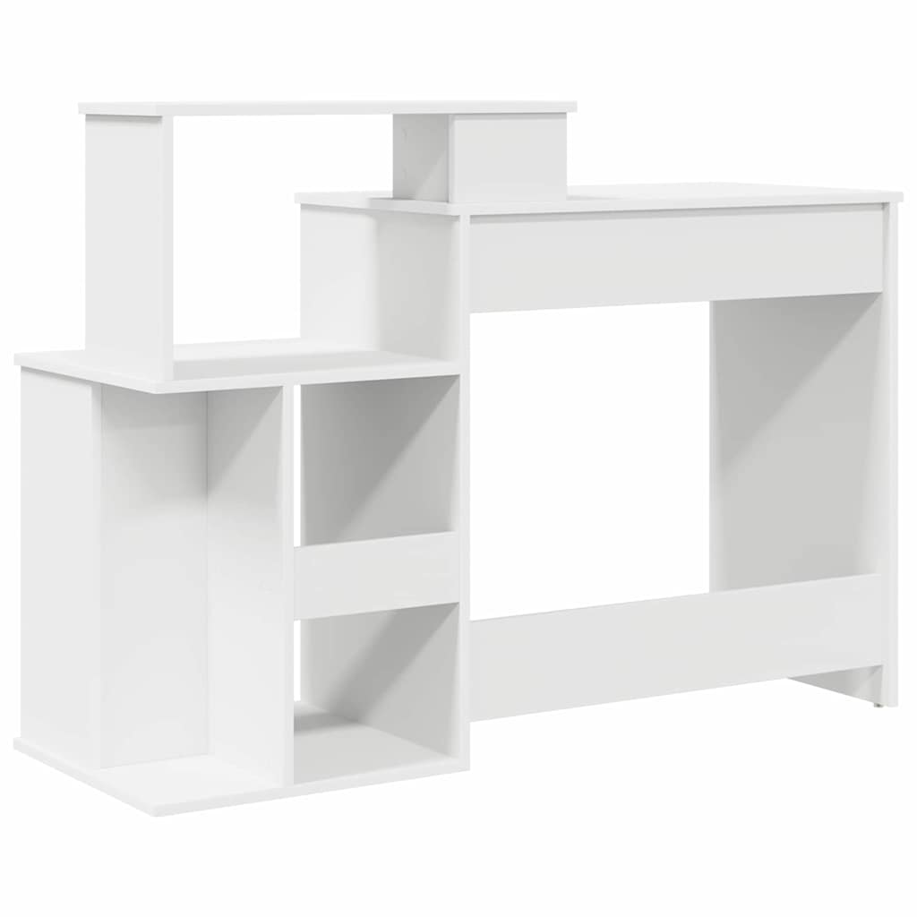 Scrivania con Storage Bianco 120.5 x 44 x 88.5 cm