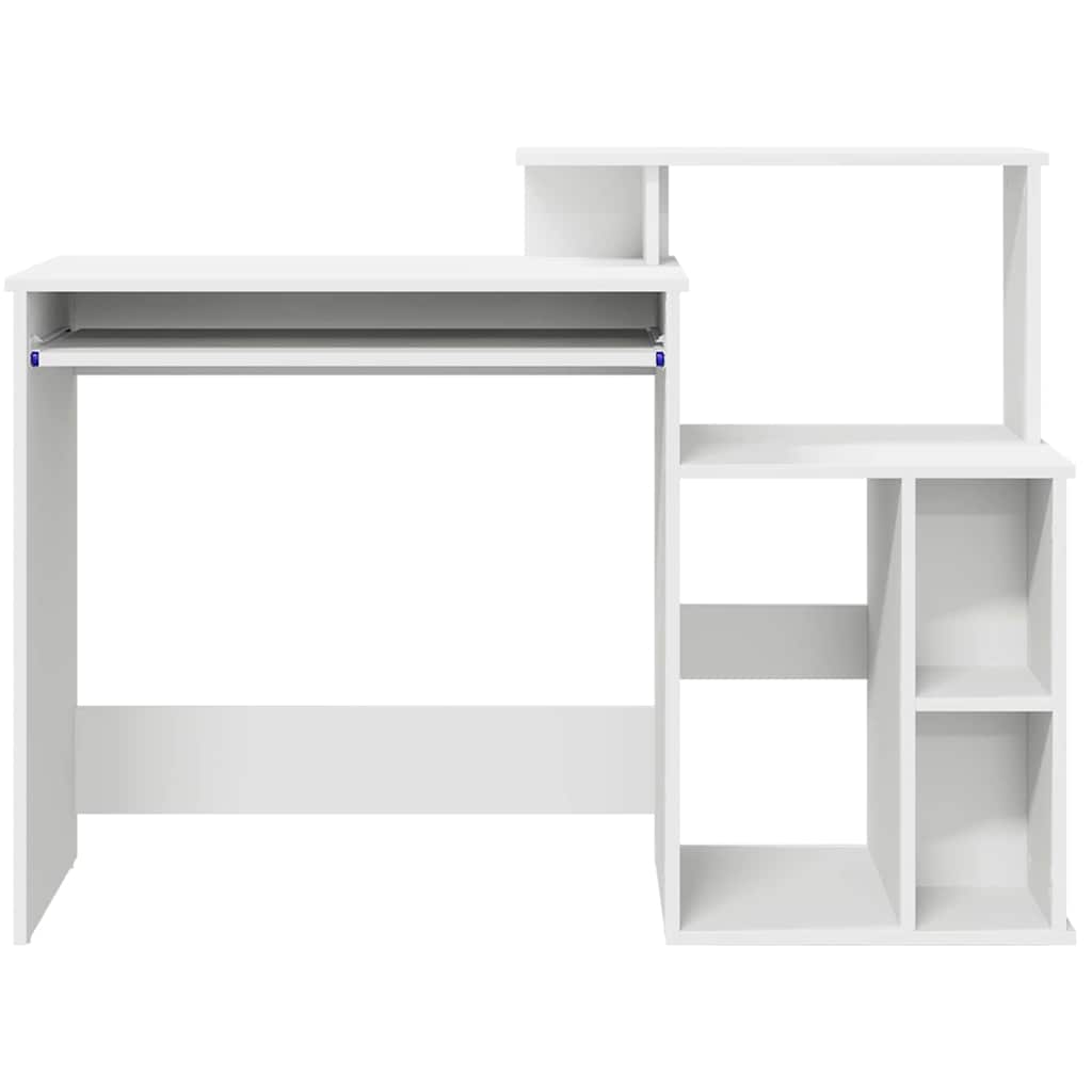 Scrivania con Storage Bianco 120.5 x 44 x 88.5 cm