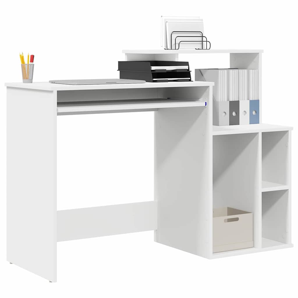 Scrivania con Storage Bianco 120.5 x 44 x 88.5 cm