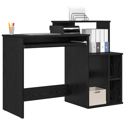 Scrivania Rovere Nero 120,5 x 44 x 88,5 cm Legno multistrato | homemem39