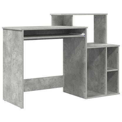 Scrivania Grigio cemento 120,5 x 44 x 88,5 cm Legno multistrato | homemem39