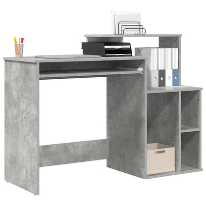 Scrivania Grigio cemento 120,5 x 44 x 88,5 cm Legno multistrato | homemem39