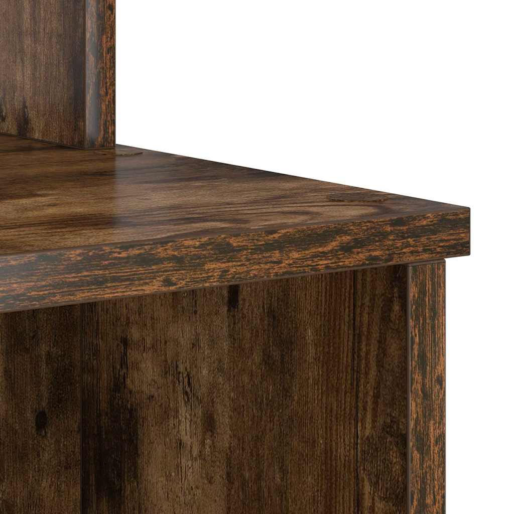 Scrivania Rovere fumé 120,5 x 44 x 88,5 cm Legno multistrato | homemem39