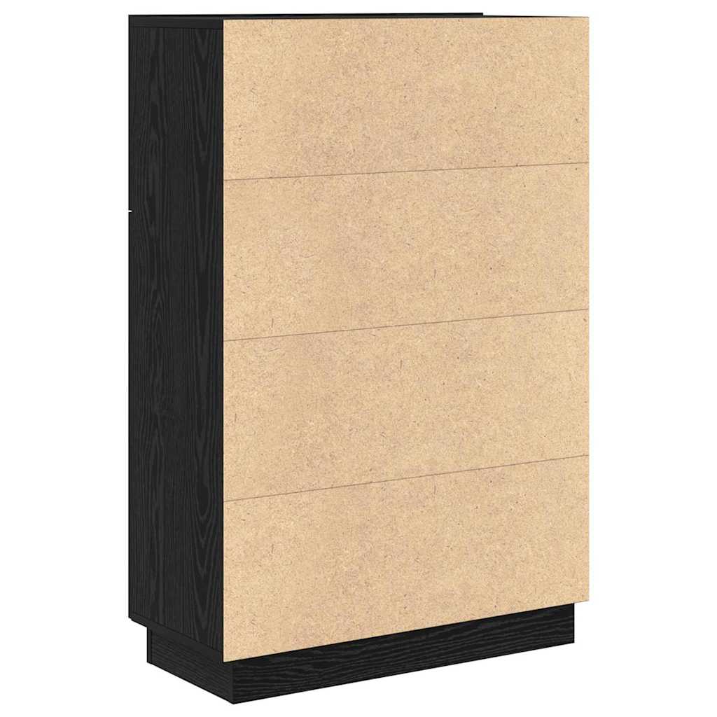 Scrivania Rovere Nero 71,5 x 31,5 x 106,5 cm Legno multistrato | homemem39