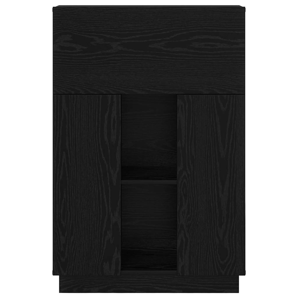Scrivania Rovere Nero 71,5 x 31,5 x 106,5 cm Legno multistrato | homemem39