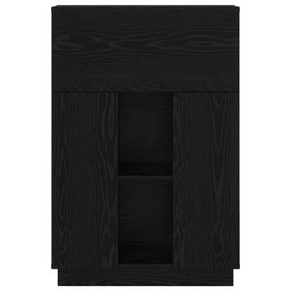 Scrivania Rovere Nero 71,5 x 31,5 x 106,5 cm Legno multistrato | homemem39