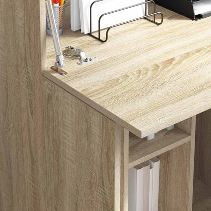 Scrivania con lo scaffale Rovere Sonoma 71,5 x 31,5 x 106,5 cm | homemem39