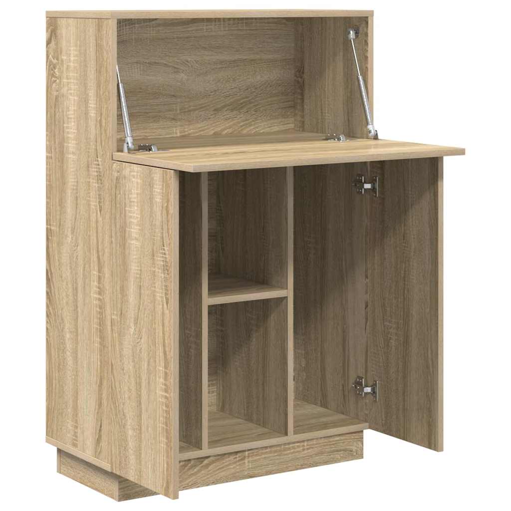 Scrivania con lo scaffale Rovere Sonoma 71,5 x 31,5 x 106,5 cm | homemem39