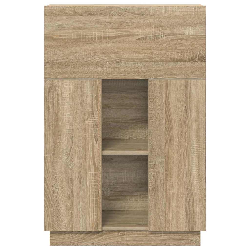 Scrivania con lo scaffale Rovere Sonoma 71,5 x 31,5 x 106,5 cm | homemem39