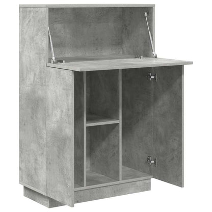Scrivania con lo scaffale Grigio cemento 71,5 x 31,5 x 106,5 cm | homemem39