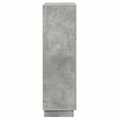 Scrivania con lo scaffale Grigio cemento 71,5 x 31,5 x 106,5 cm | homemem39