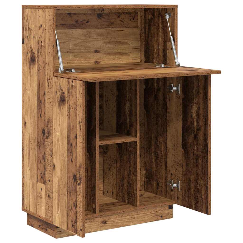 Scrivania con lo scaffale Legno vecchio 71,5 x 31,5 x 106,5 cm | homemem39