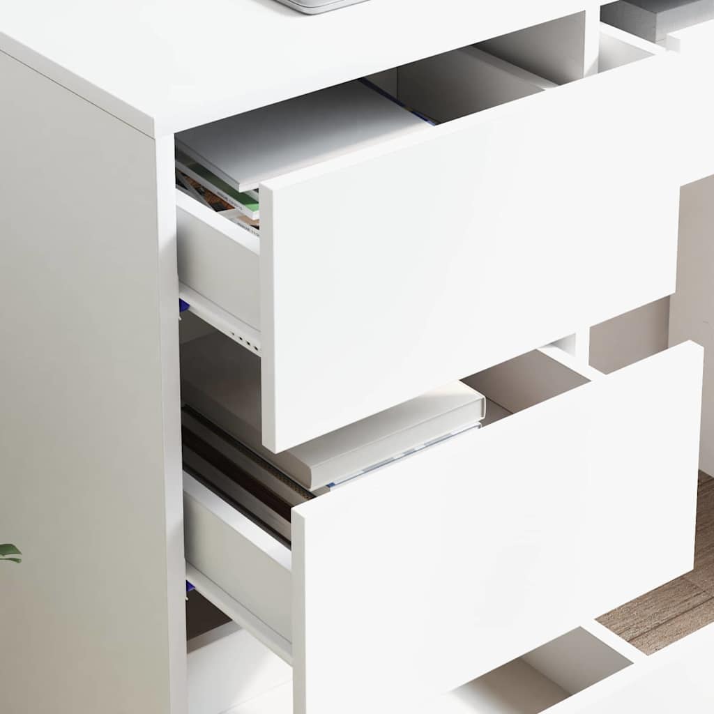 Scrivania Bianco 90 x 37,5 x 75 cm Legno multistrato