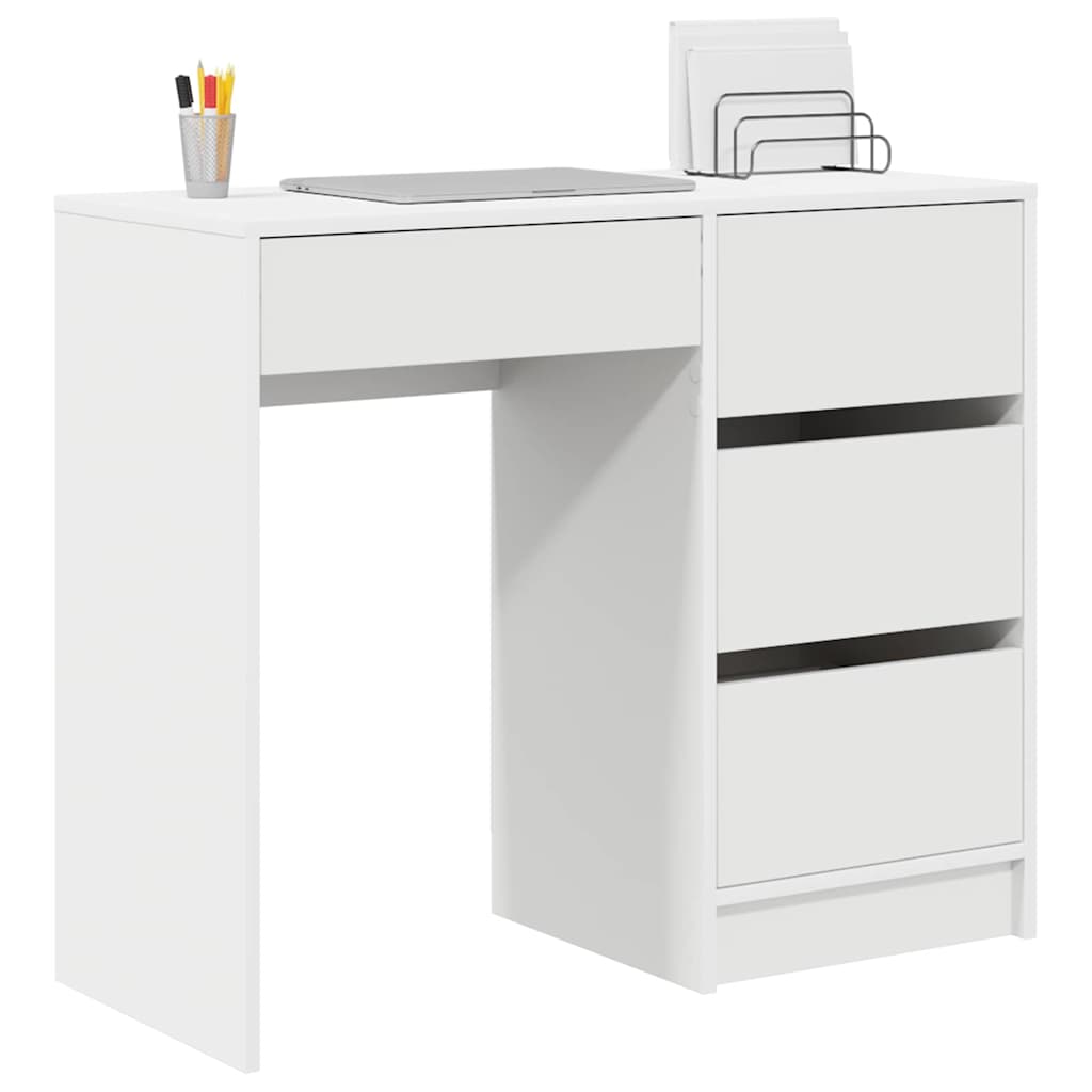 Scrivania Bianco 90 x 37,5 x 75 cm Legno multistrato