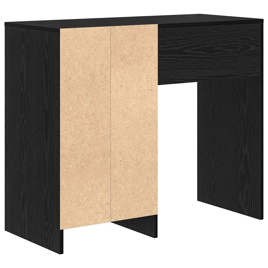 Scrivania Rovere Nero 90 x 37.5 x 75 cm Legno multistrato | homemem39