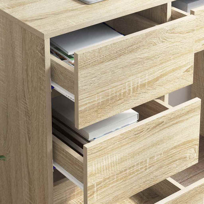 Scrivania Rovere Sonoma Legno ingegnerizzato 90 x 37.5 x 75 cm