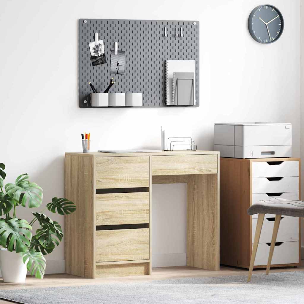 Scrivania Rovere Sonoma Legno ingegnerizzato 90 x 37.5 x 75 cm