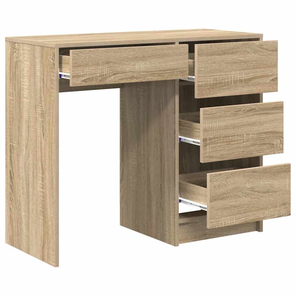 Scrivania Rovere Sonoma Legno ingegnerizzato 90 x 37.5 x 75 cm