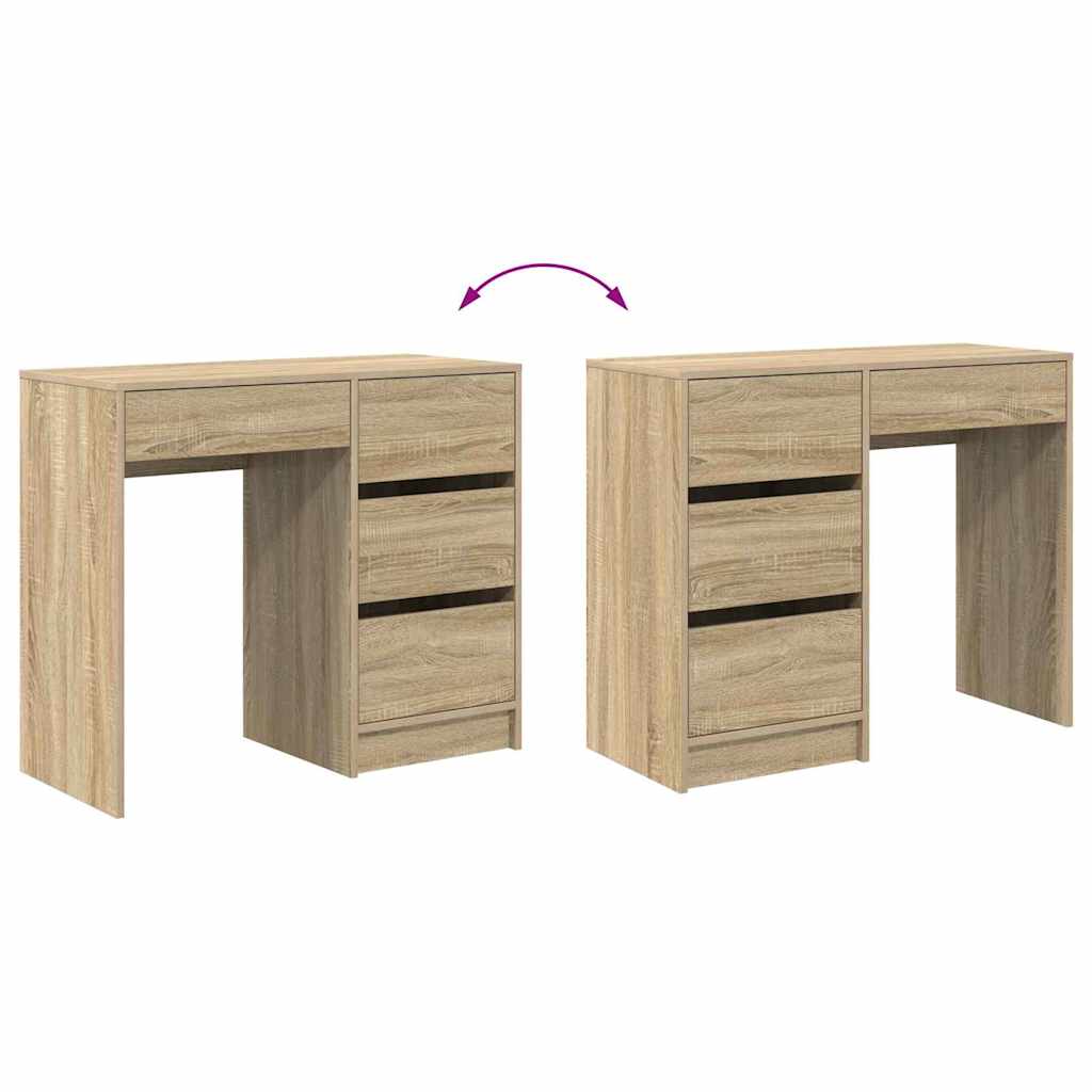 Scrivania Rovere Sonoma Legno ingegnerizzato 90 x 37.5 x 75 cm