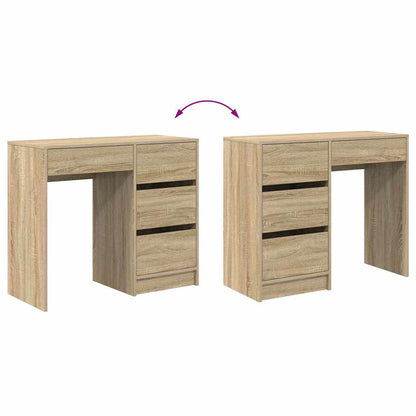 Scrivania Rovere Sonoma Legno ingegnerizzato 90 x 37.5 x 75 cm