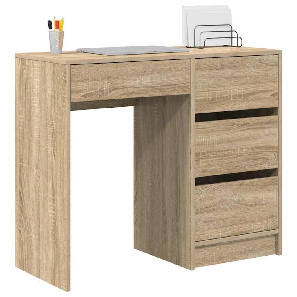 Scrivania Rovere Sonoma Legno ingegnerizzato 90 x 37.5 x 75 cm
