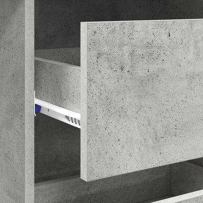 Scrivania Grigio cemento 90 x 37.5 x 75 cm Legno multistrato | homemem39