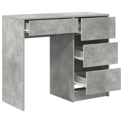 Scrivania Grigio cemento 90 x 37.5 x 75 cm Legno multistrato | homemem39