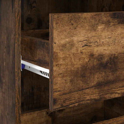 Scrivania Rovere fumé 90 x 37.5 x 75 cm Legno multistrato | homemem39