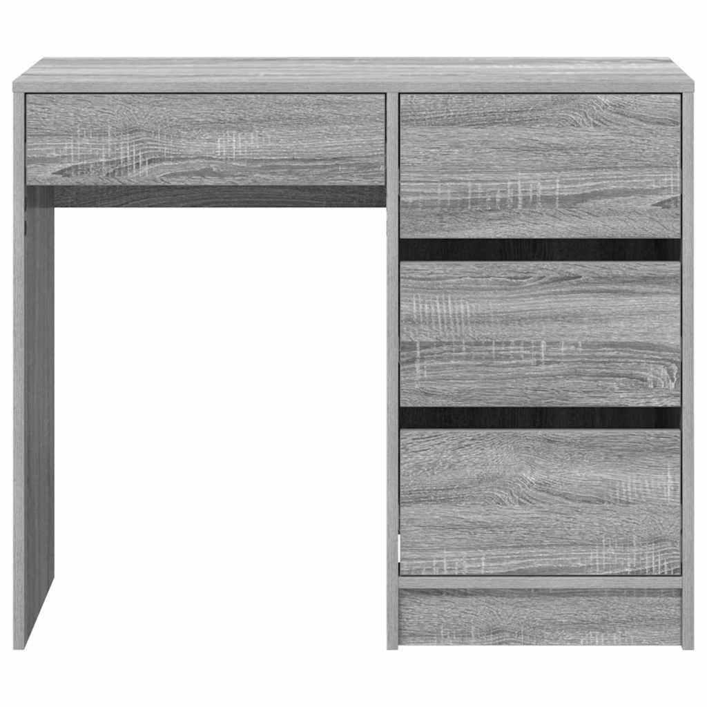 Scrivania Grigio Sonoma 90 x 37.5 x 75 cm Legno multistrato | homemem39