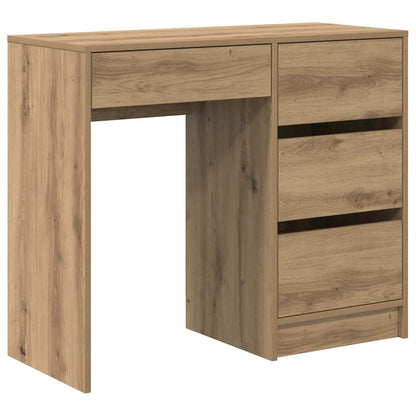 Scrivania con cassetto Rovere artigianale 90 x 37.5 x 75 cm | homemem39