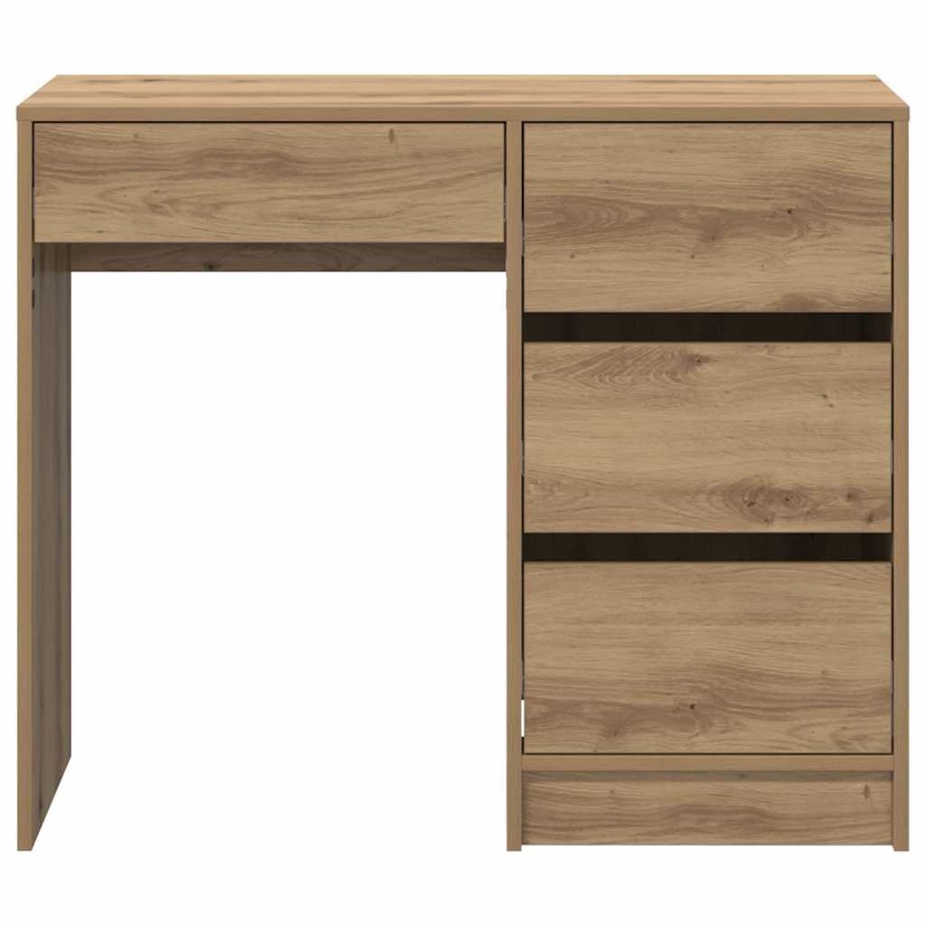 Scrivania con cassetto Rovere artigianale 90 x 37.5 x 75 cm | homemem39