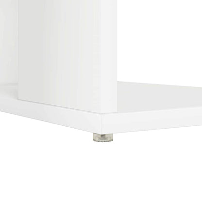 Scrivania con Storage con lo scaffale Bianco 130 x 50.5 x 75 cm