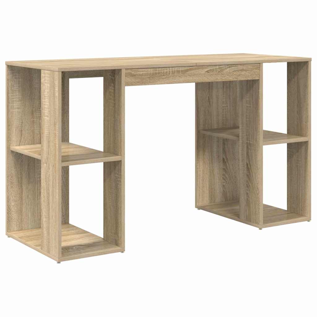 Scrivania Rovere Sonoma 130 x 50.5 x 75 cm Legno multistrato | homemem39