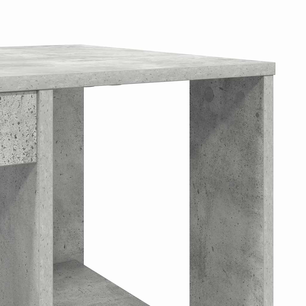 Scrivania Grigio cemento 130 x 50.5 x 75 cm Legno multistrato | homemem39