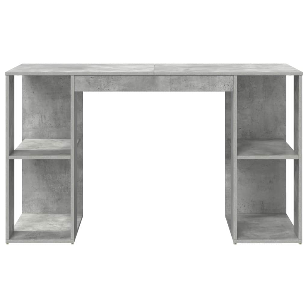 Scrivania Grigio cemento 130 x 50.5 x 75 cm Legno multistrato | homemem39