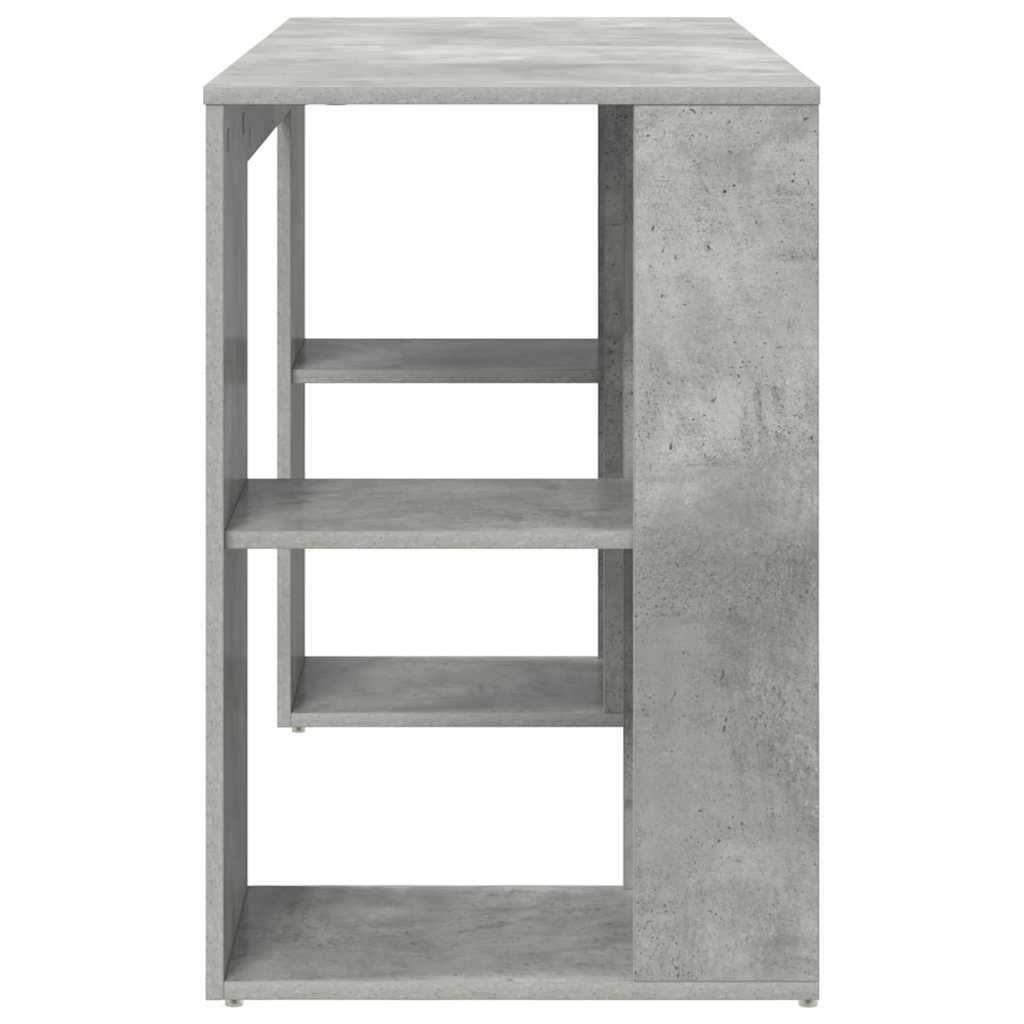 Scrivania Grigio cemento 130 x 50.5 x 75 cm Legno multistrato | homemem39