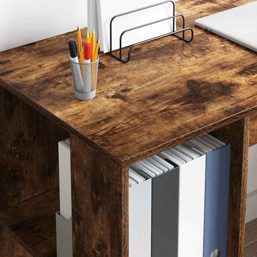 Scrivania Rovere fumé Legno ingegnerizzato 130 x 50.5 x 75 cm