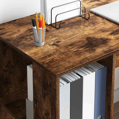 Scrivania Rovere fumé Legno ingegnerizzato 130 x 50.5 x 75 cm