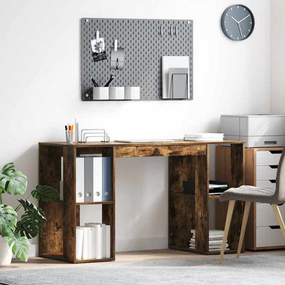 Scrivania Rovere fumé Legno ingegnerizzato 130 x 50.5 x 75 cm