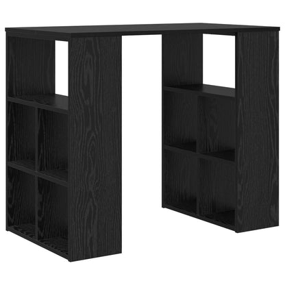 Scrivania Rovere Nero 90 x 50 x 75 cm Legno multistrato | homemem39
