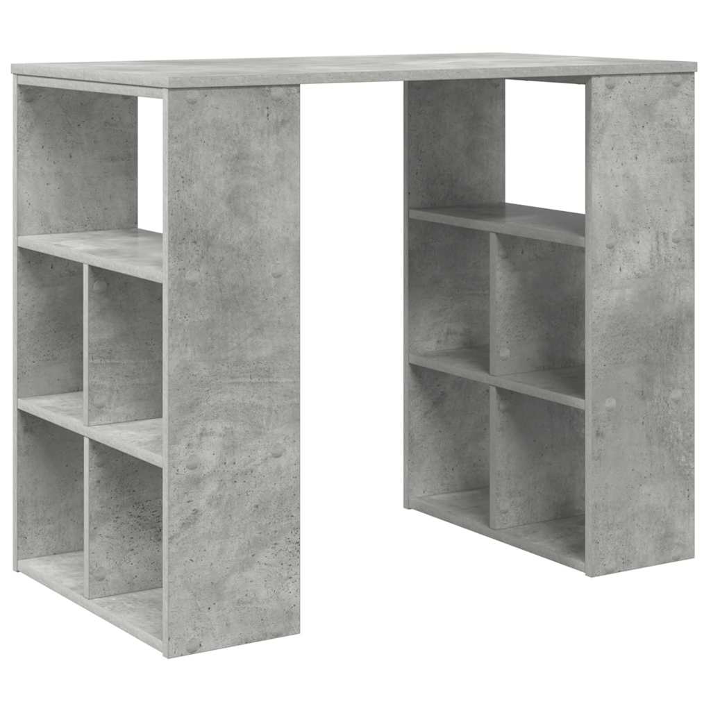 Scrivania Grigio cemento 90 x 50 x 75 cm Legno multistrato | homemem39