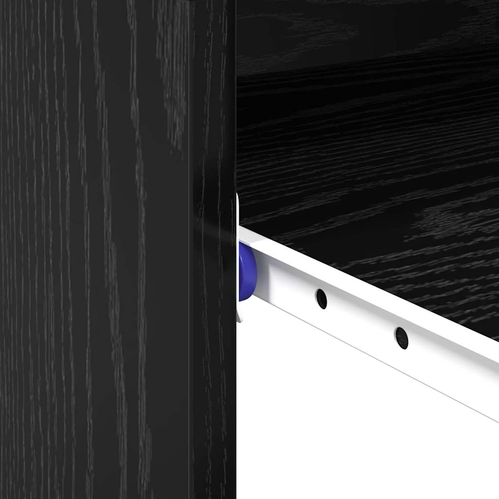 Scrivania Rovere Nero 77.5 x 43 x 79 cm Legno multistrato | homemem39