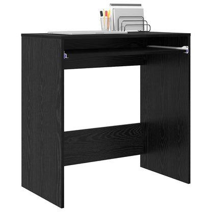 Scrivania Rovere Nero 77.5 x 43 x 79 cm Legno multistrato | homemem39