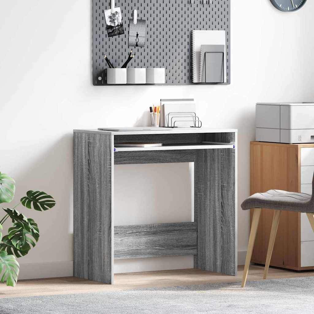 Scrivania Grigio Sonoma 77.5 x 43 x 79 cm Legno multistrato | homemem39