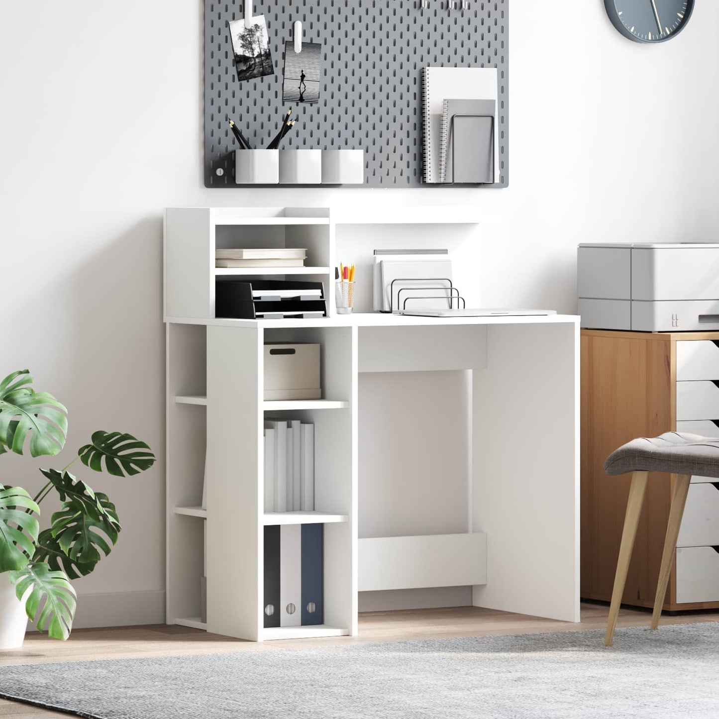 Scrivania Bianco 90 x 48 x 101,5 cm Legno multistrato