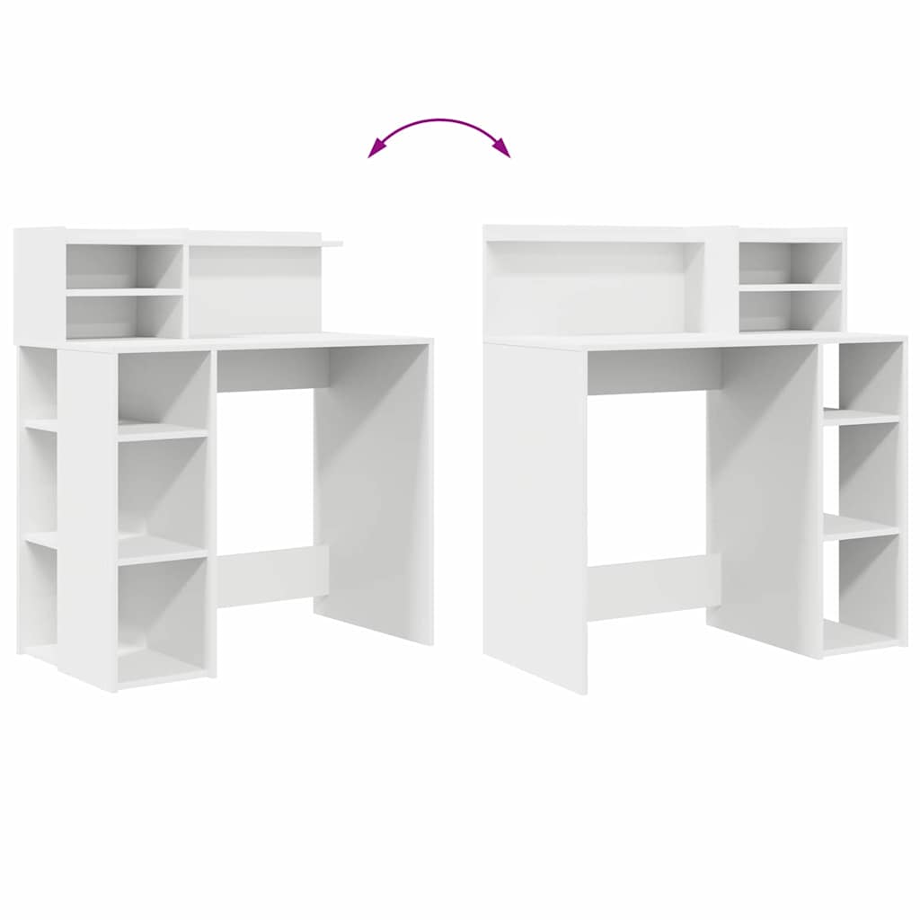 Scrivania con Magazzino Bianco 90 x 48 x 101.5 cm